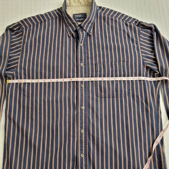 Wrangler "TwentyX" casual long sleeve button down shirt. Size L. - Picture 3 of 9